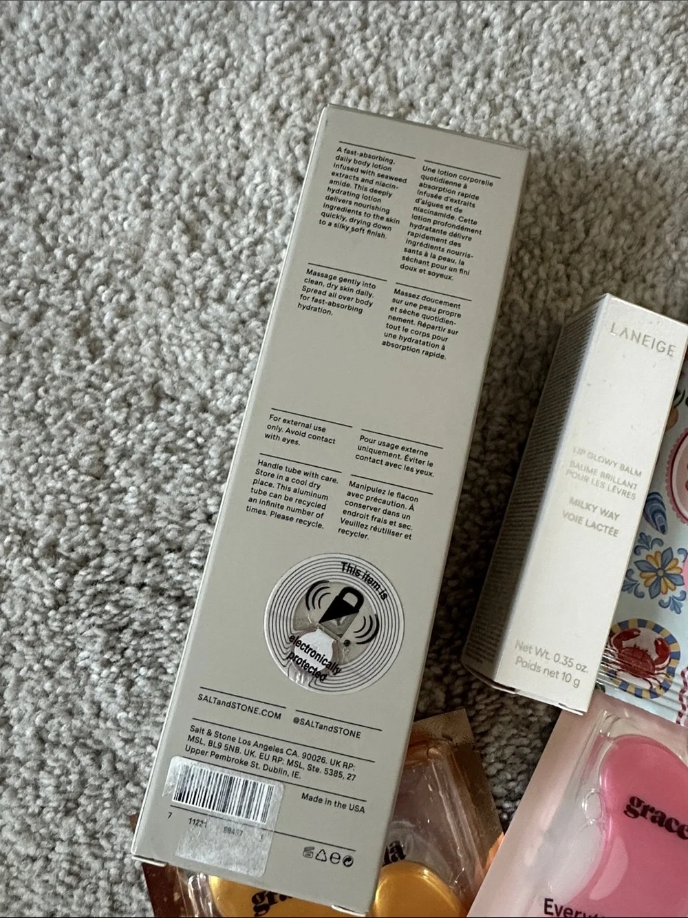 NWT 7 piece bundle LANEIGE Milky Way Lip Glowy Balm in Cream White